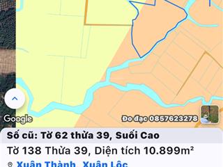 Em chính chủ cần bán 12000m2 đất suối cao xuân lộc, sổ riêng, thổ cư 300m2