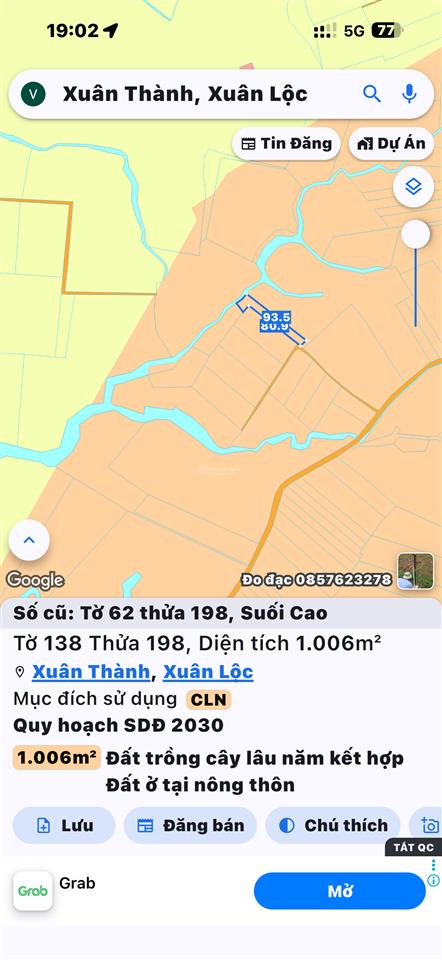 Em chính chủ cần bán 12000m2 đất suối cao xuân lộc, sổ riêng, thổ cư 300m2