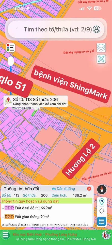 Chính chủ bán nhà long hưng mặt tiền kinh doanh 1 trệt 2 lầu ql51, 136m2 sổ riêng ngay bv shingmark