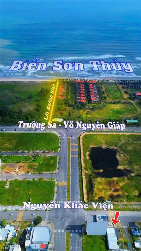 Bán mt kinh doanh 255m2 đường nguyễn khắc viện  200m là bãi tắm sơn thuỷ (giá tốt trục 31 tỷ 5)