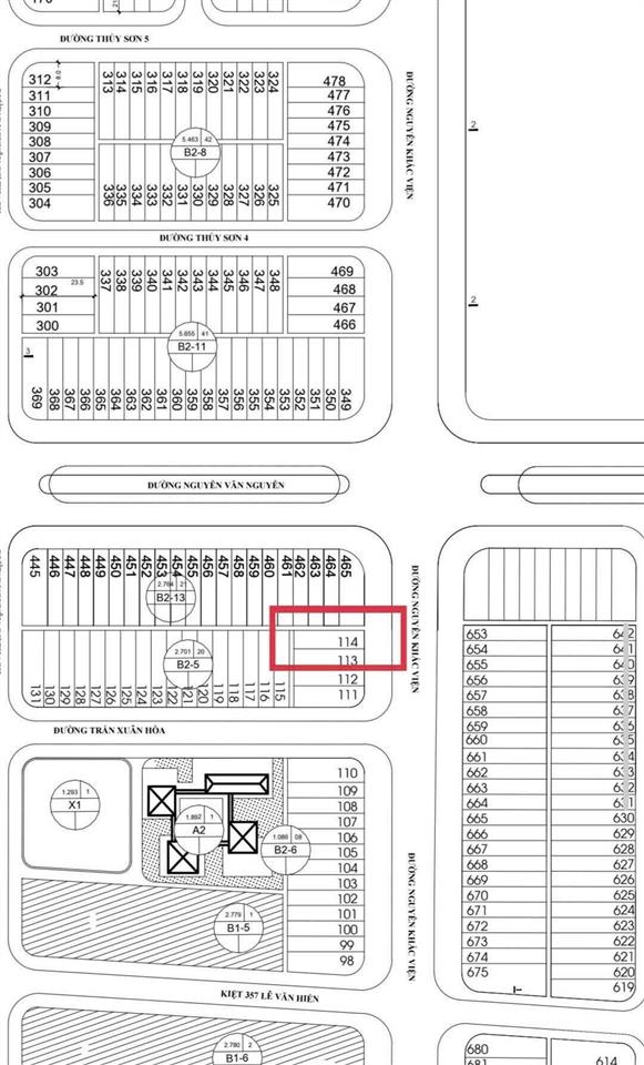 Bán mt kinh doanh 255m2 đường nguyễn khắc viện  200m là bãi tắm sơn thuỷ (giá tốt trục 31 tỷ 5)