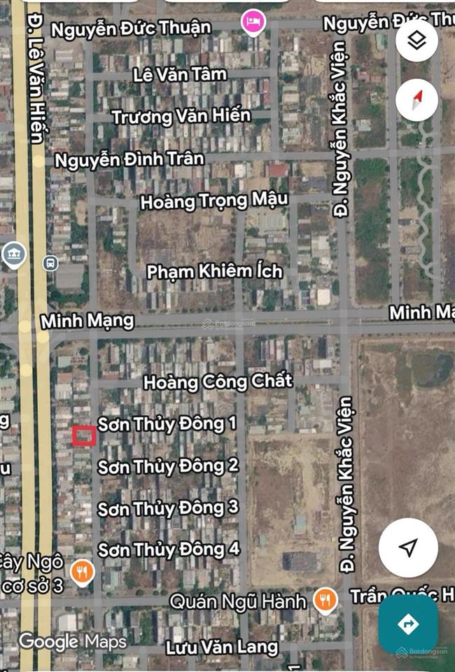 Bán mt trục 7m5 nguyễn xiển, ngũ hành sơn  bãi tắm sơn thủy, lô sạch 107.8m2, giá chỉ 74 tr/m2