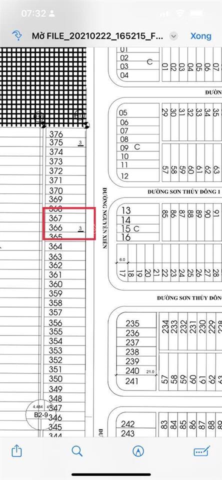 Bán mt trục 7m5 nguyễn xiển, ngũ hành sơn  bãi tắm sơn thủy, lô sạch 107.8m2, giá chỉ 74 tr/m2