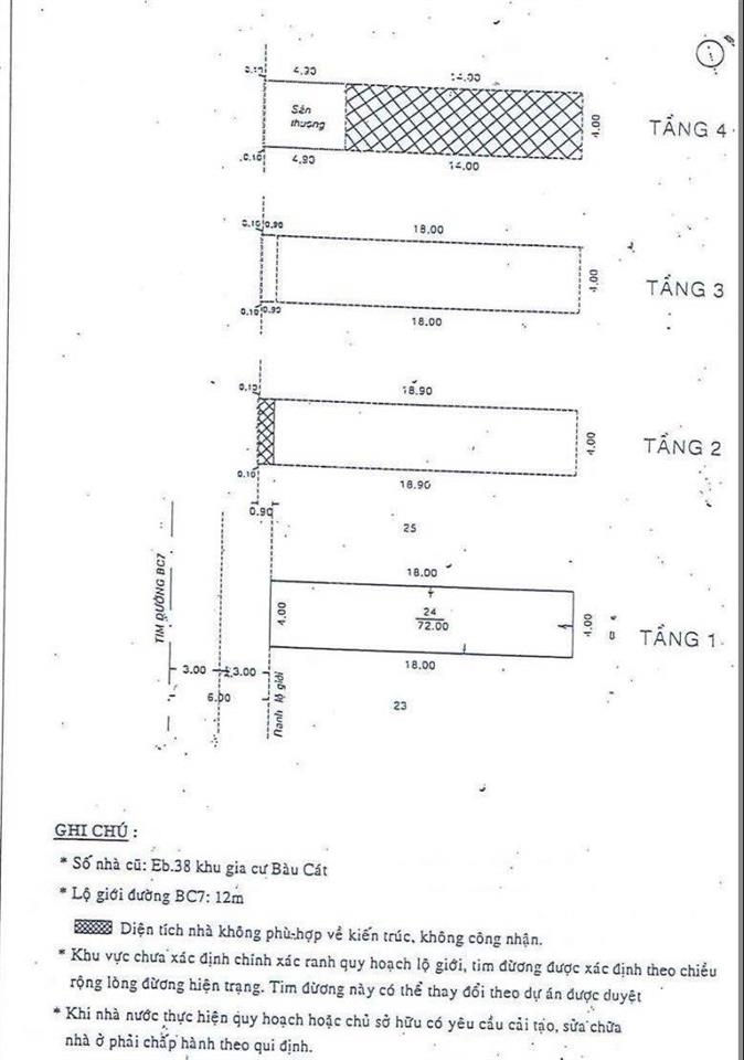 Nhà mt 4 lầu đường bàu cát  4x18m giá chỉ 11.9 tỷ sở hữu tài sản mặt tiền kinh doanh