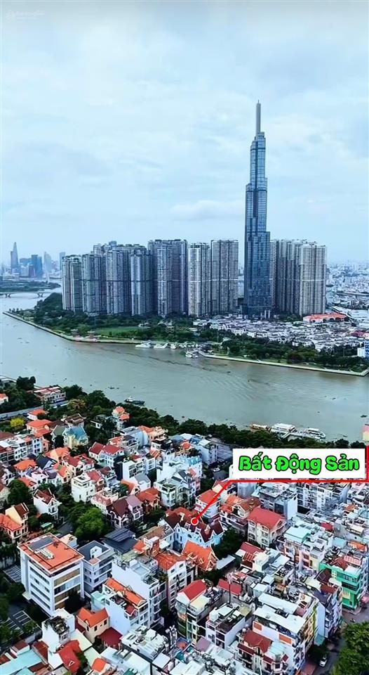 Siêu biệt thự! siêu sẻ! ngang lớn 20m chỉ hơn 90 tỷ tận 356m2  4 tầng  sát sông sài gòn, metro
