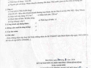 Rất ngon  chủ hạ giá bán gấp nhà 4 tầng mặt tiền hoàng văn thụ tp quy nhơn   0901 067 ***