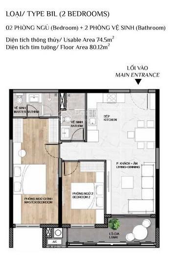 Căn 2pn 2wc 80m2 (lanai) gđ1 chỉ 5tỷ3 (all in)  thanh toán giãn 30% đến khi nhận nhà 2027