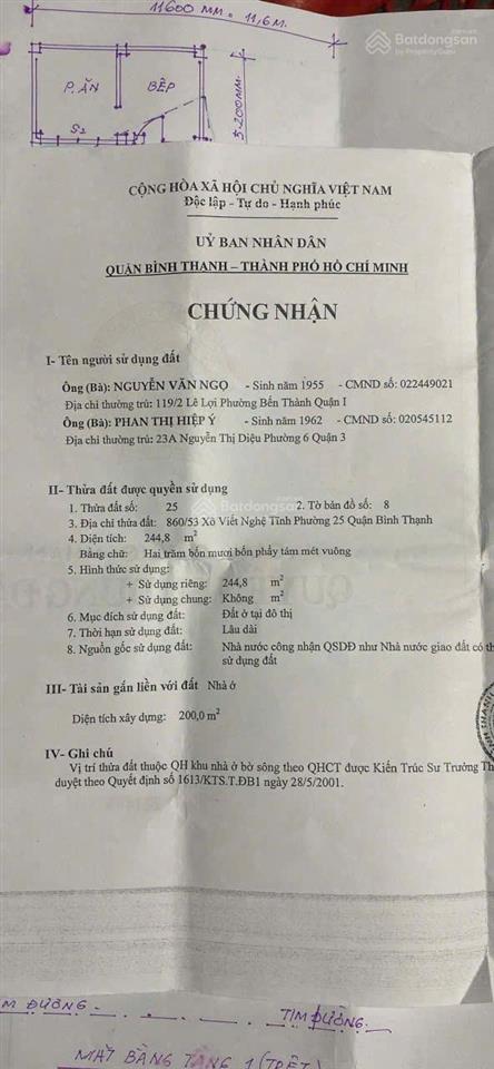 Giảm mạnh từ 33,4 tỷ còn 29,9 tỷ nhà mt hẻm 860 xvnt thông ra d2 dt 10 x 30m  việt 0932 683 ***