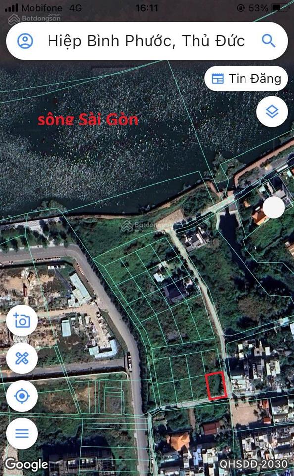Đất biệt thự ( 302m ) sát sông sài gòn đường số 9, hiệp bình phước, thủ đức