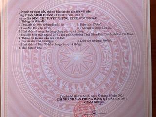 Bán lô đất siêu đẹp 4,5x17,5m hướng đông nam