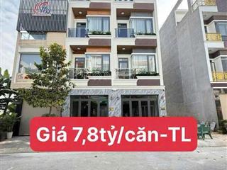 Bán 2 căn 1t3l liền kề kdc phú hồng thịnh 9, đông hòa, dĩ an, dt 72m2 giá 7.8ty tl