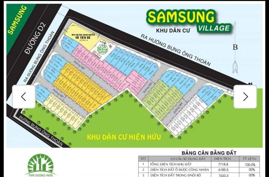 Bán lô đất kdc samsung village đường bưng ông thoàn, kề khu samsung, phú hữu, q9, 81m²/ 4.95 tỷ tl.