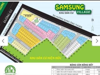 Bán lô đất kdc samsung village đường bưng ông thoàn, kề cao tốc, phú hữu, q9, 102m²/6.2tỷ tl.