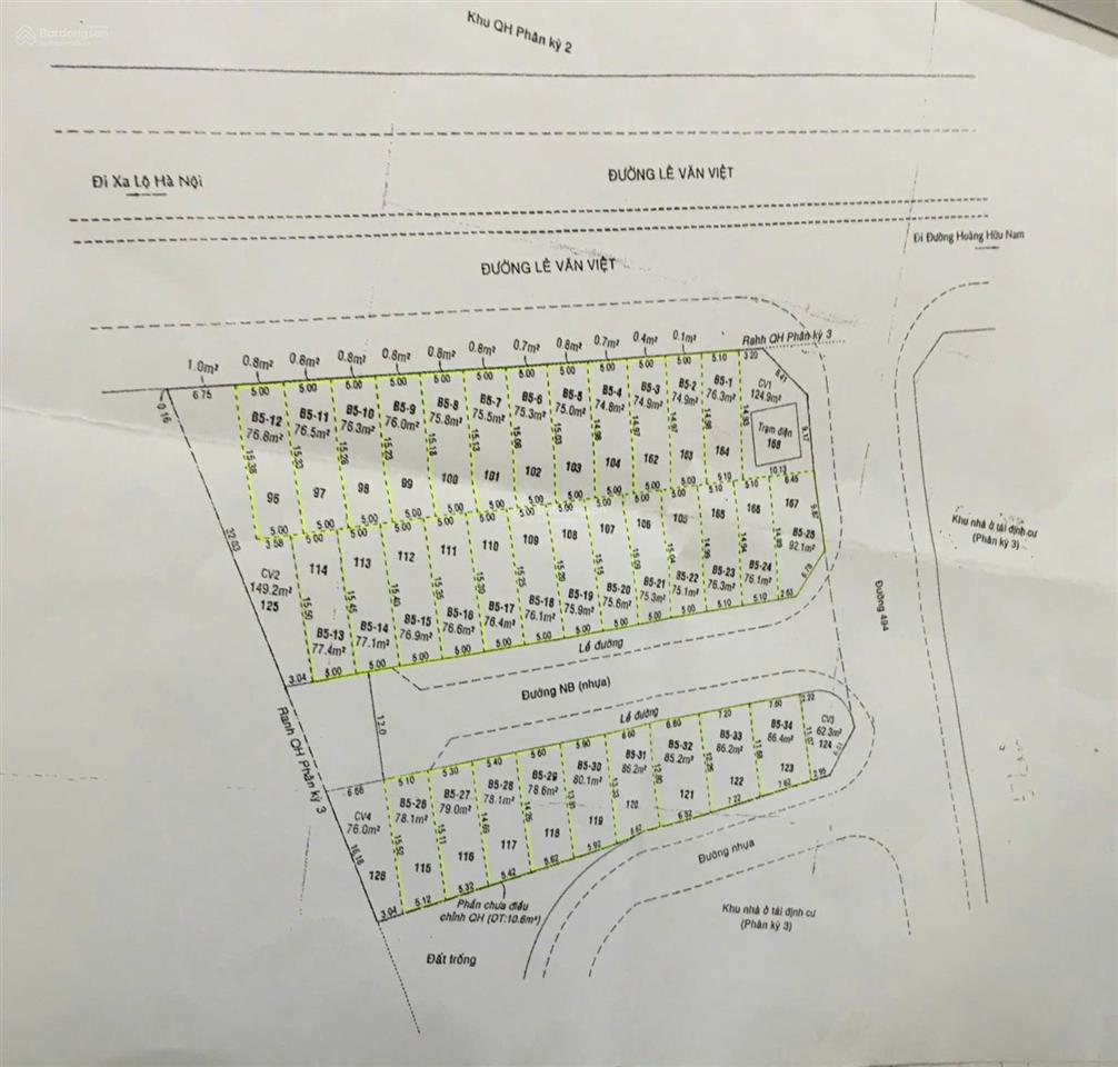 Ngộp (5m x 16.5m)77m, chỉ 7.35tỷ tl nhẹ trục lê văn việt, đường 12m khu tái định cư đg 494