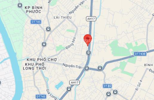 Cho thuê đất trống (như hình) dt 2700m2 giá 30triệu/tháng đường ql13 vào 200m gần cty tân hiệp phát