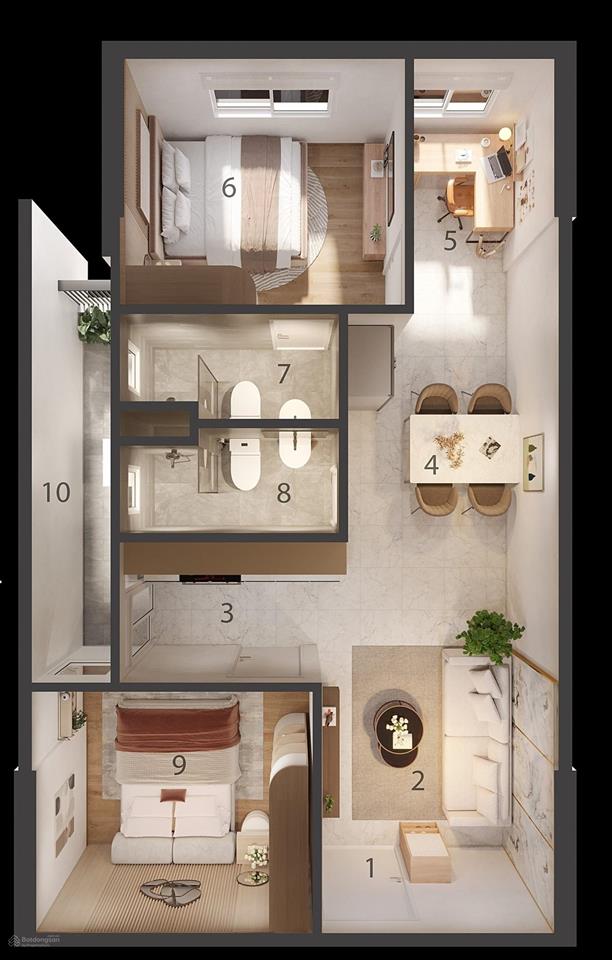 Noxh đồng nai, căn 1pn  2pn  3pn giá 23tr/m2