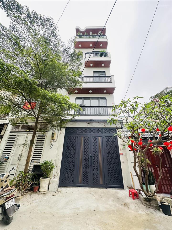 Nhà 5 tầng ful nội thất đường thạnh lộc 37 phường thạnh lộc q12, dt 51,9m2 (4x13) đường 7m, gia 6,