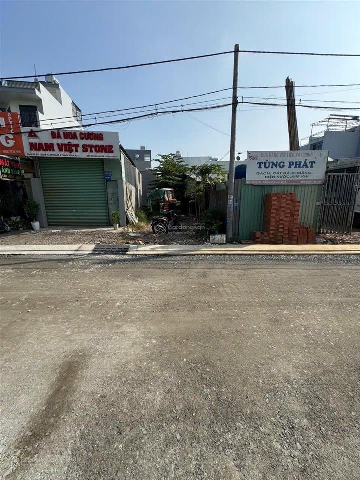 Đất thổ cư mặt tiền kênh thạnh xuân 38 phường thạnh xuân q12, dt 132,7m2 (4,53x29) đường 10m, gia 