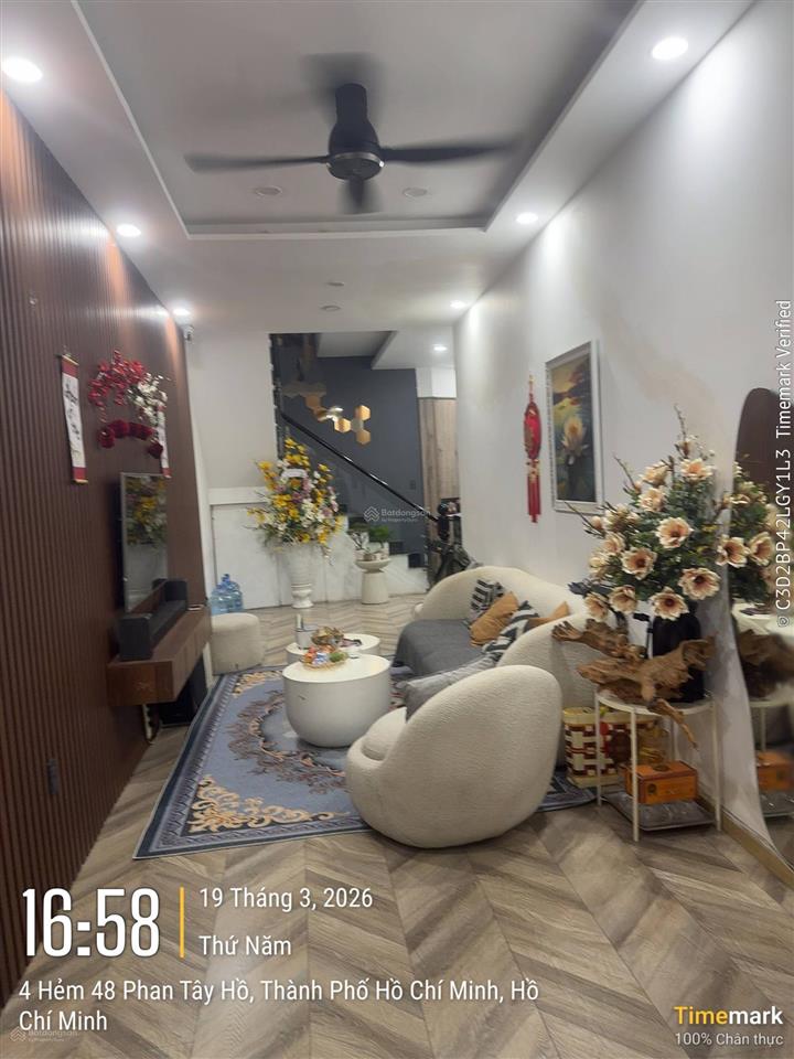 Bán nr 2pn 3vs tại phan tây hồ, 7,4 tỷ, 61,2m2 siêu hot. dtsd 120m2. nhà mới đẹp ở liền full nt