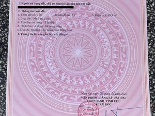 Cần bán gấp lô đất trước tết lô đất ngang 6m8 sổ riêng full thổ