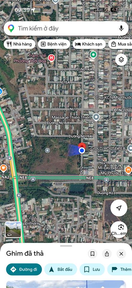 Cần bán lô đất đối diện với siêu thị, nằm ngay cổng mỹ phước 3, thới hòa, tp hcm  0789 877 ***