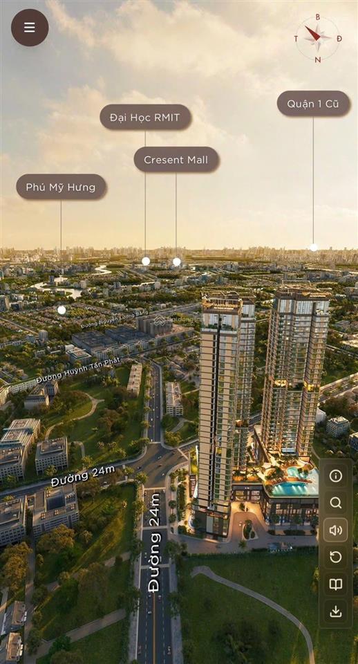 Một trong số ít căn view sông, hướng mát, giá tốt dự án vlasta phú thuận  q7  0707 520 ***