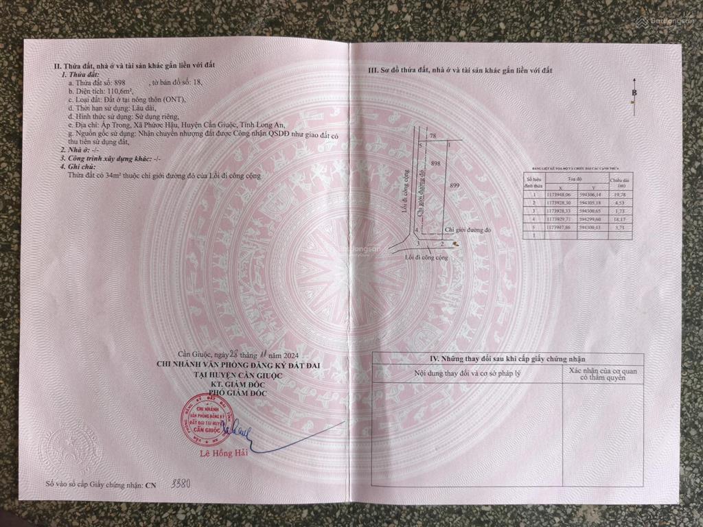 Đất thổ giá tiếp cận dễ, sổ riêng, gần chợ long thượng