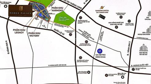 Bán suất ngoại giao căn 50m² noble tây thăng long đan phượng hà nội