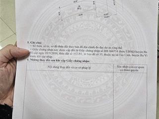 Bán đất giá tốt  suối hai, hà nội