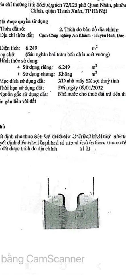 Bán đất cụm công nghiệp an khánh mặt đường đại lộ thăng long