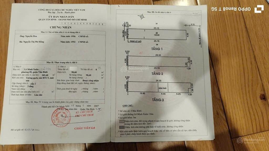 Bán nhà phố mặt tiền chợ vải đường lê minh xuân p. tân hòa q. tân bình cũ (98.6m2) 37.5 tỷ