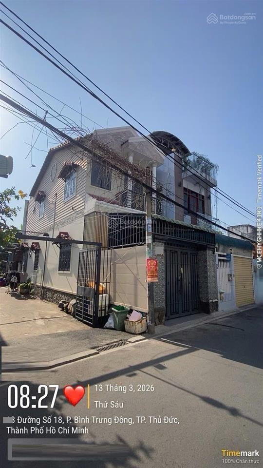 Bán nhà riêng mặt đường số 18 gần ngay chợ tân lập p. bình trưng mới q2 cũ (71.4m2) 9.4 tỷ