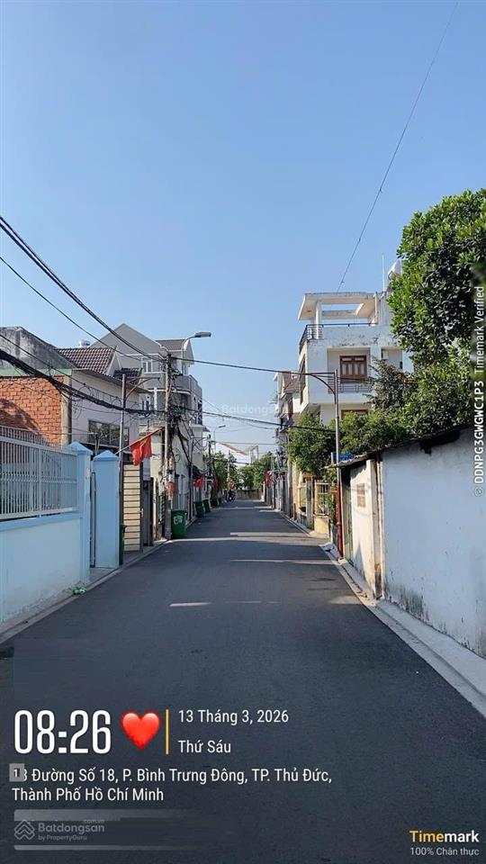 Bán nhà riêng mặt đường số 18 gần ngay chợ tân lập p. bình trưng mới q2 cũ (71.4m2) 9.4 tỷ