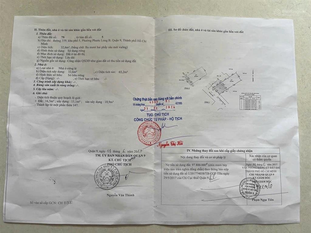 Bán nhà riêng 2 tầng mặt đường 359 phường phước long mới q9 cũ gần chợ (32.6m2) 4.9 tỷ