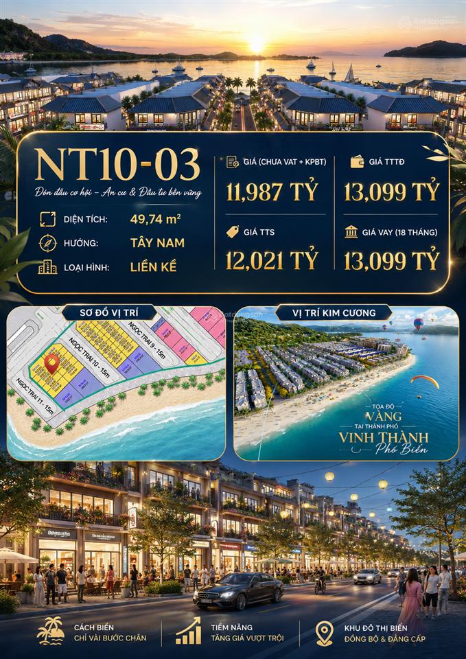 Vinhomes pearl bay phân khu ngọc trai, giá 11 tỷ 987 khách áp voucher giá tốt hơn