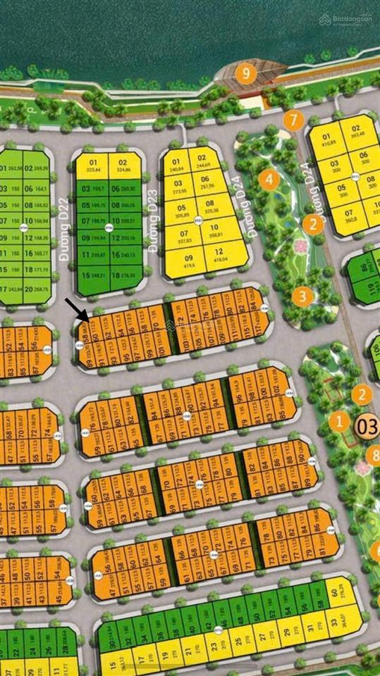Vị trí đẹp trục đường d7 đối diện biệt thự song lập tại dự án charmora city