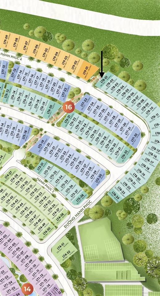 Bán biệt thự latien villa 3 mặt tiền mẫu nature villa lt801 view toàn cảnh dự án vega city.