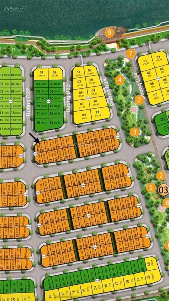 Vị trí đẹp trục đường d7 đối diện biệt thự song lập tại dự án charmora city