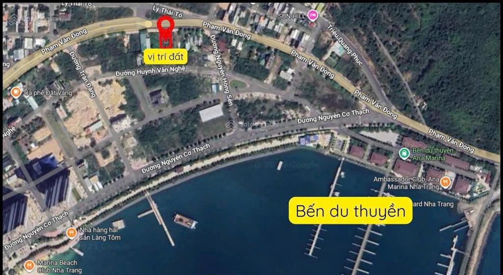 Giá chỉ 69 triệu/m2 đất biệt thự mặt tiền phạm văn đồng  vĩnh hòa  bắc nha trang.