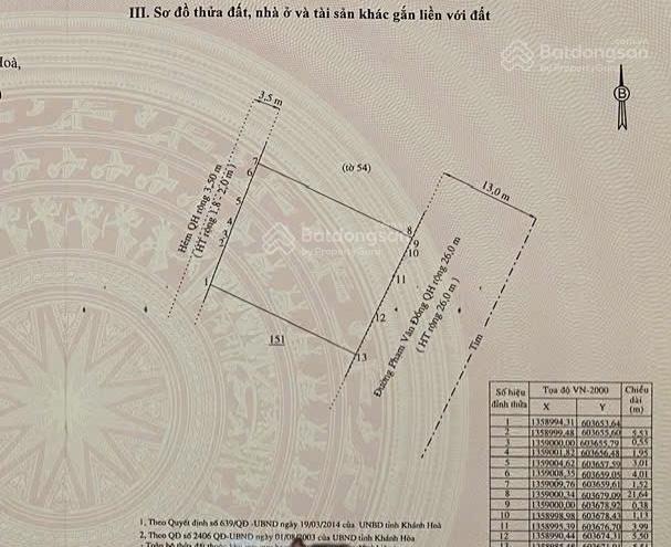 Hiếm! đất đẹp 2 mặt tiền phạm văn đồng ngang 16m view trực diện biển  vĩnh hoà  bắc nha trang