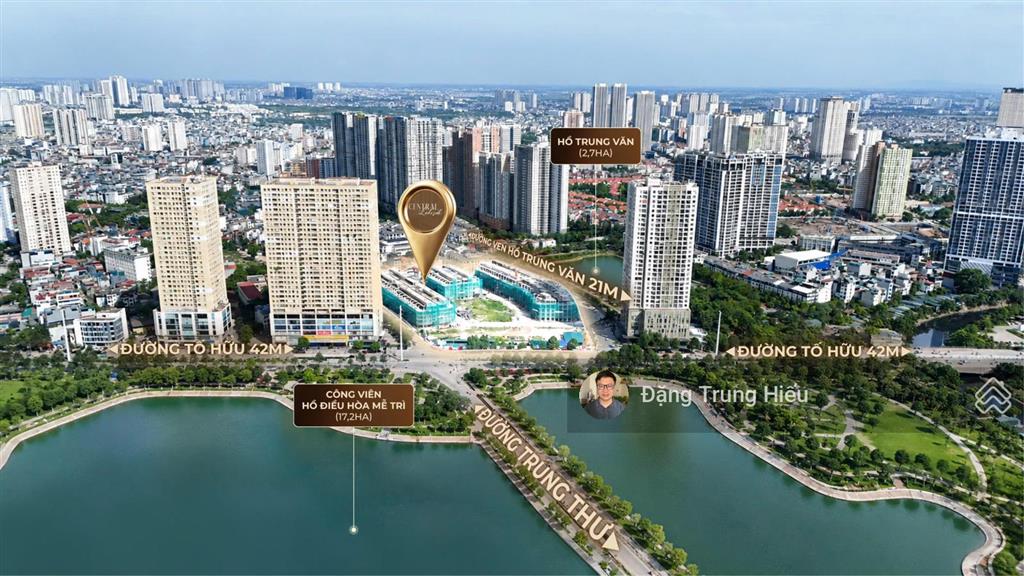 Duy nhất lô áp góc view hồ trung văn tại central lakeside, 100m chỉ 35 tỷ cho vị trí view hồ.