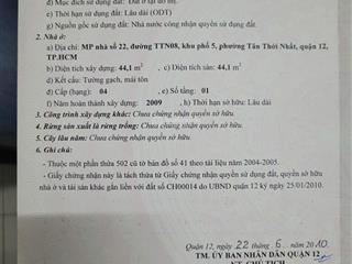 Một chủ mặt tiền đất trống 56,8 m2 (shr)  gần công viên thuận kiều q12  thương lượng 0901 370 ***