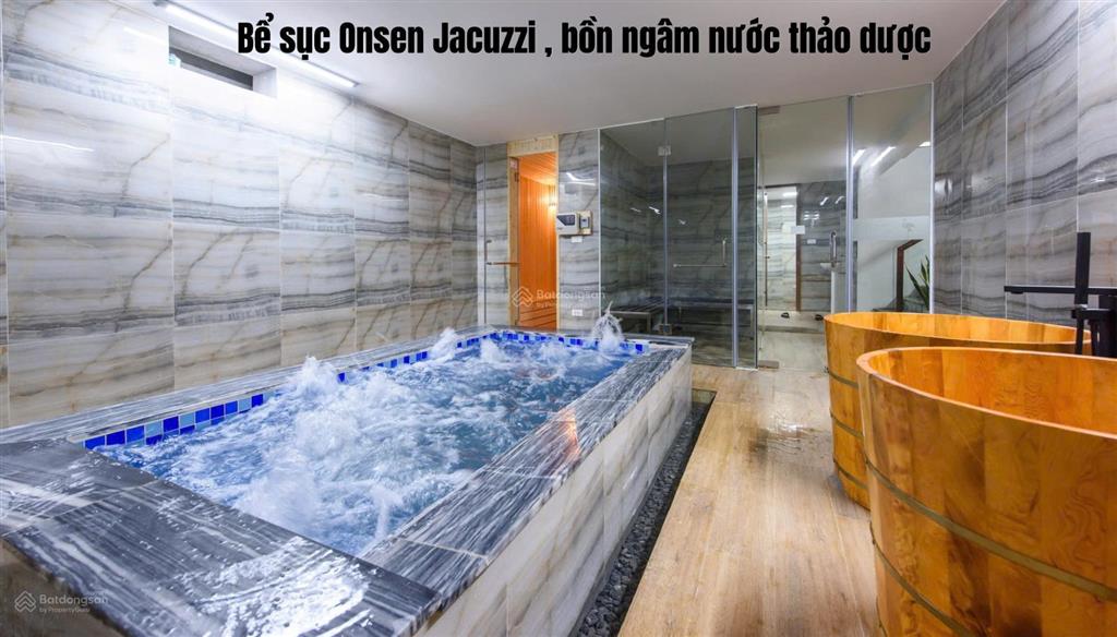 Bán villa 300m2 có hầm với đầy đủ tiện ích xông hơi ướt + khô, bể sục onsen jacuzzi, ngâm thảo dược