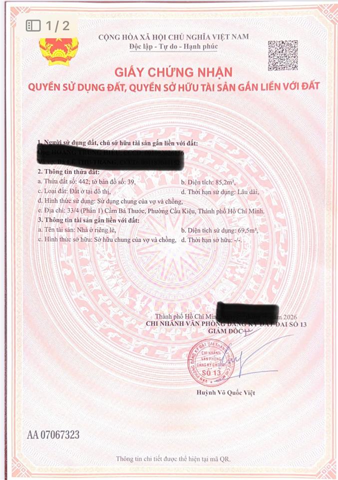 CƠ HỘI ĐẦU TƯ – CHỦ GIẢM SÂU BÁN GẤP TRONG THÁNG