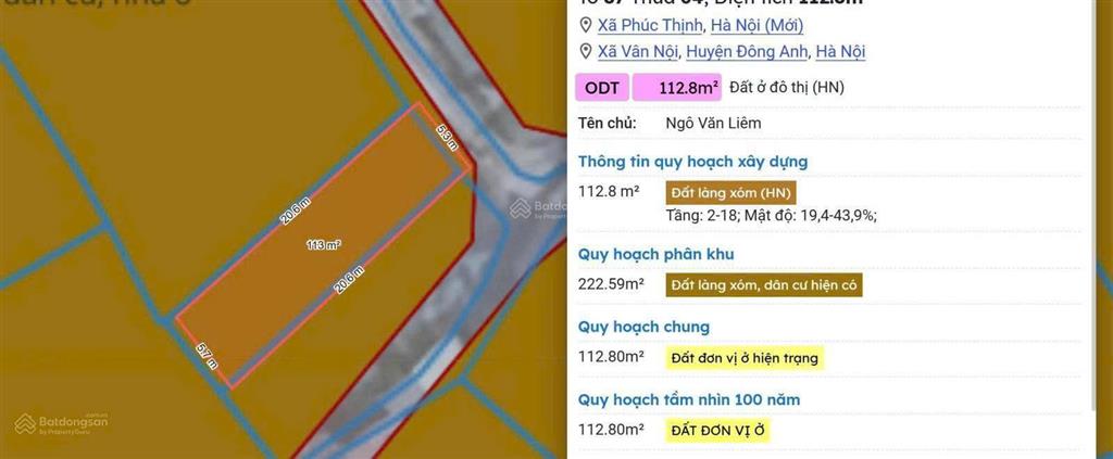 BÁN LÔ ĐẤT 112,6M² GẦN ĐƯỜNG VÂN TRÌ – TIỀM NĂNG KẾT NỐI GIAO THÔNG, GIÁ 7,9 TỶ