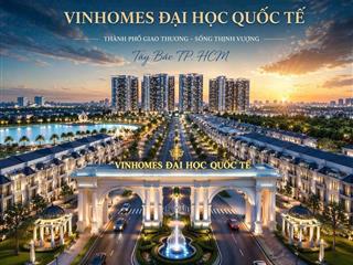 Bán nhà phố đô thị Hóc Môn chủ đầu tư Vinhomes trả góp từ 1,4 tỷ