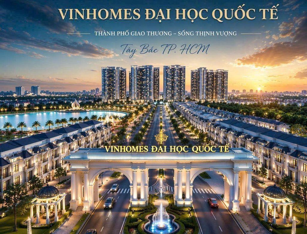 Nhà 4 tầng mặt tiền Quốc lộ 22 Hóc Môn chuẩn đô thị Vinhomes