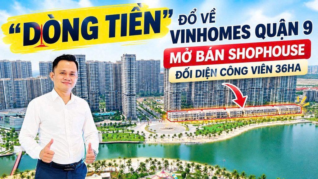 Bán Shophouse khối đế căn hộ hạng sang Vinhomes Quận 9 sở hữu lâu dài