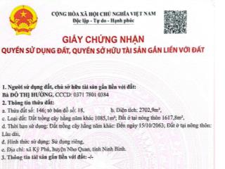 Chính chủ bán đất quỳnh lưu, nho quan, ninh bình