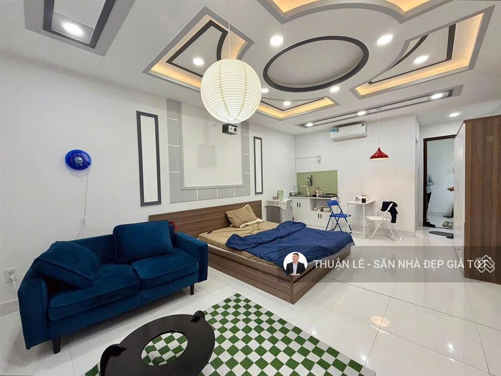 Nhà mới, đẹp (4,2m x 10m)  hxh 5m  cách 5 căn ra mặt tiền nguyễn thượng hiền. nhà 5tầng + 6pn lớn